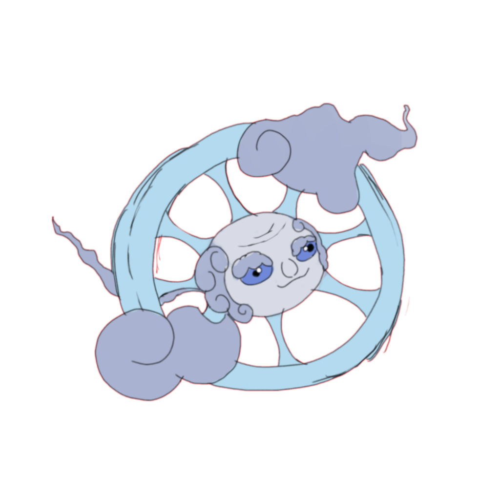 Need some ideas for Pokémon from a Shikoku based region. (The Fakemon in the photo is named Wacold, an Ice/Poison type that releases toxic gasses as it slowly melts from rolling around)