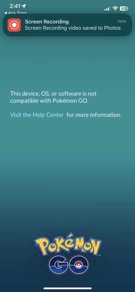 Pokemon Go constantly crashes on startup, and when it doesn't, I keep getting this error.