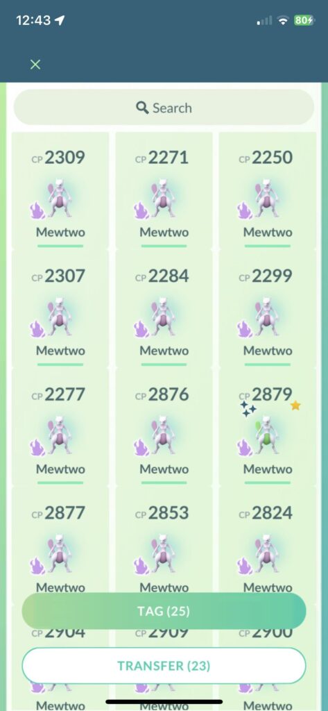 My hunt for hundo mew so far