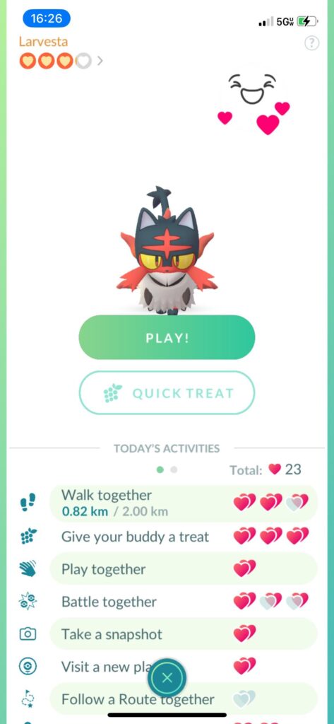 i fed my buddy larvesta a poffin and this happened