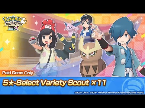 Pokemon Masters EX: Variety Sync Pair Select Scout Summoning