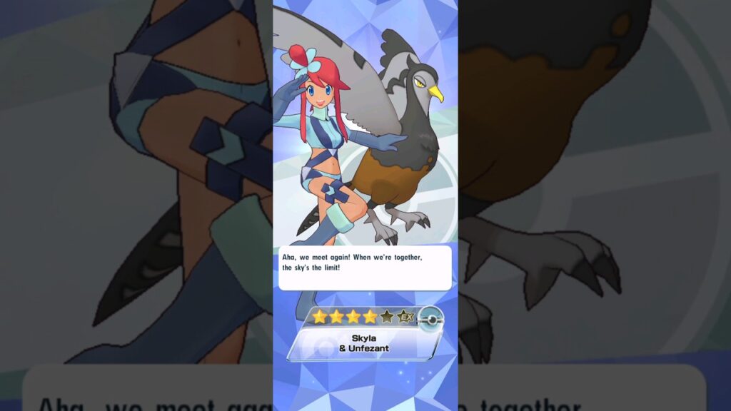 GETTING SKYLA TO FRIENDSHIP LEVEL 100 | Obtaining Skyla & Unfezant | Pokemon Masters EX