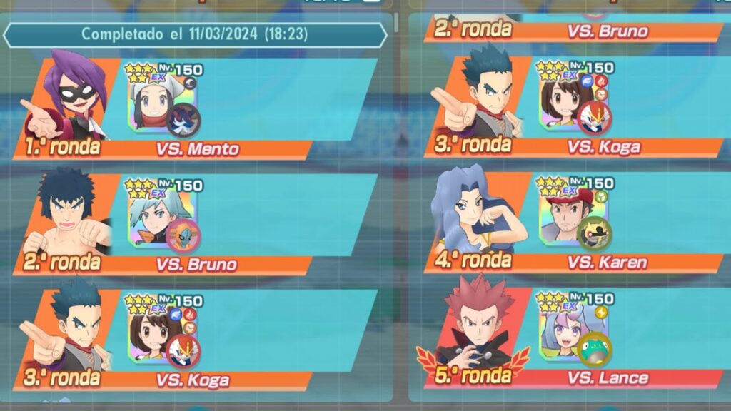E4 Johto 1vs3 15.000pts (Semana 185) -Pokemon Masters EX-