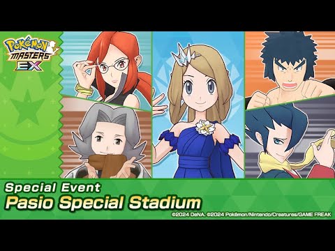 Pokemon Masters EX Pasio Special Stadium Master Mode 15K Pts Season 5 (Grass Type)