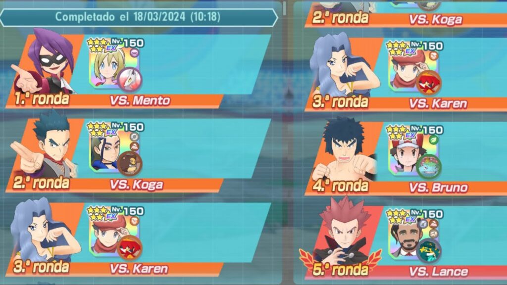 E4 Johto 1vs3 15.000pts (Semana 186) -Pokemon Masters EX-