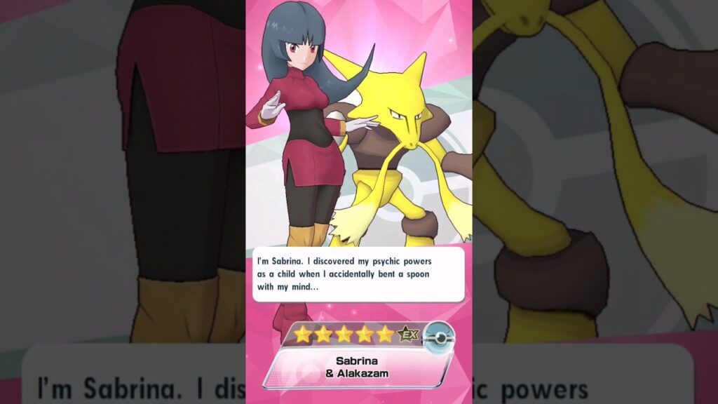 5* Sabrina Alakazam 1/5! Pokemon Masters EX Psychic Support Kanto General Pool Gacha Scout