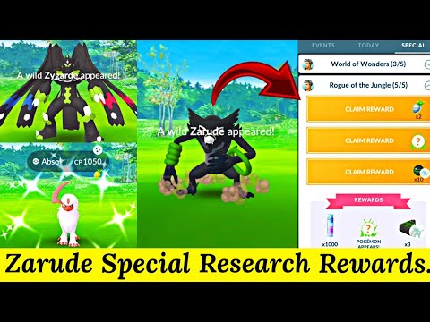 Rogue of the Jungle (Zarude Special Research) In Pokemon Go | Zygarde 100 Form | Pokemon Go Research