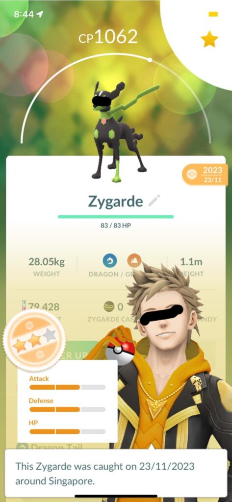 I heard Zygarde is a really good pokemon, let me check mine! Oh…