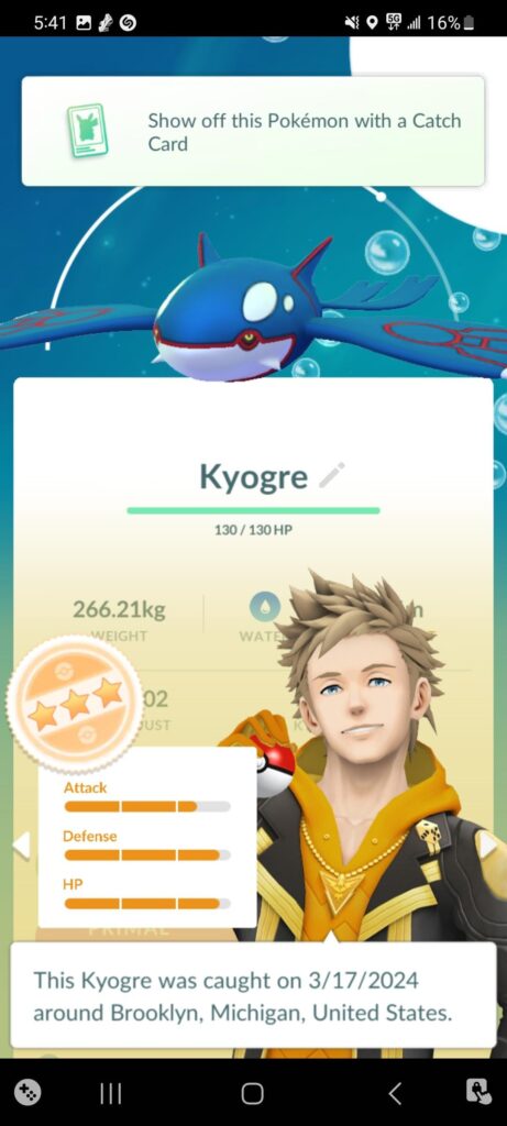 Which kyogre should I do primal reversion on?