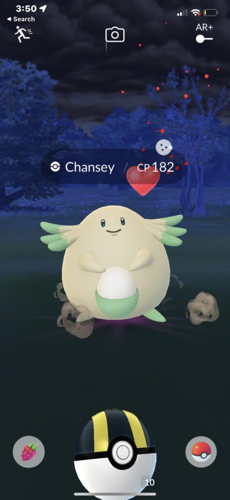 Shiny Chansey in the wild