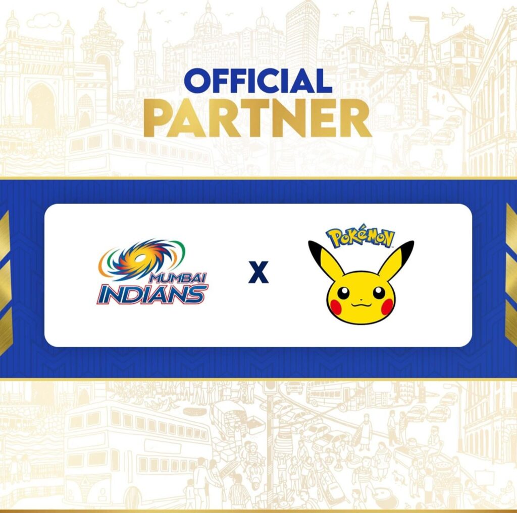 Pokemon becomes an Official Partner for an Indian Cricket Team in IPL