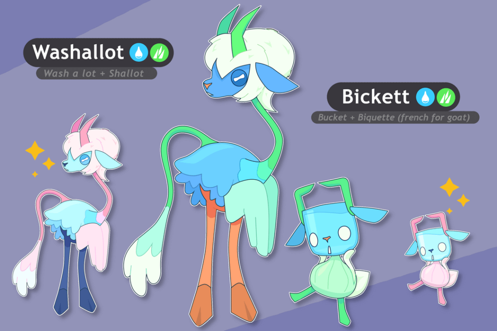 A simple Water / Grass fakemon I've made !
