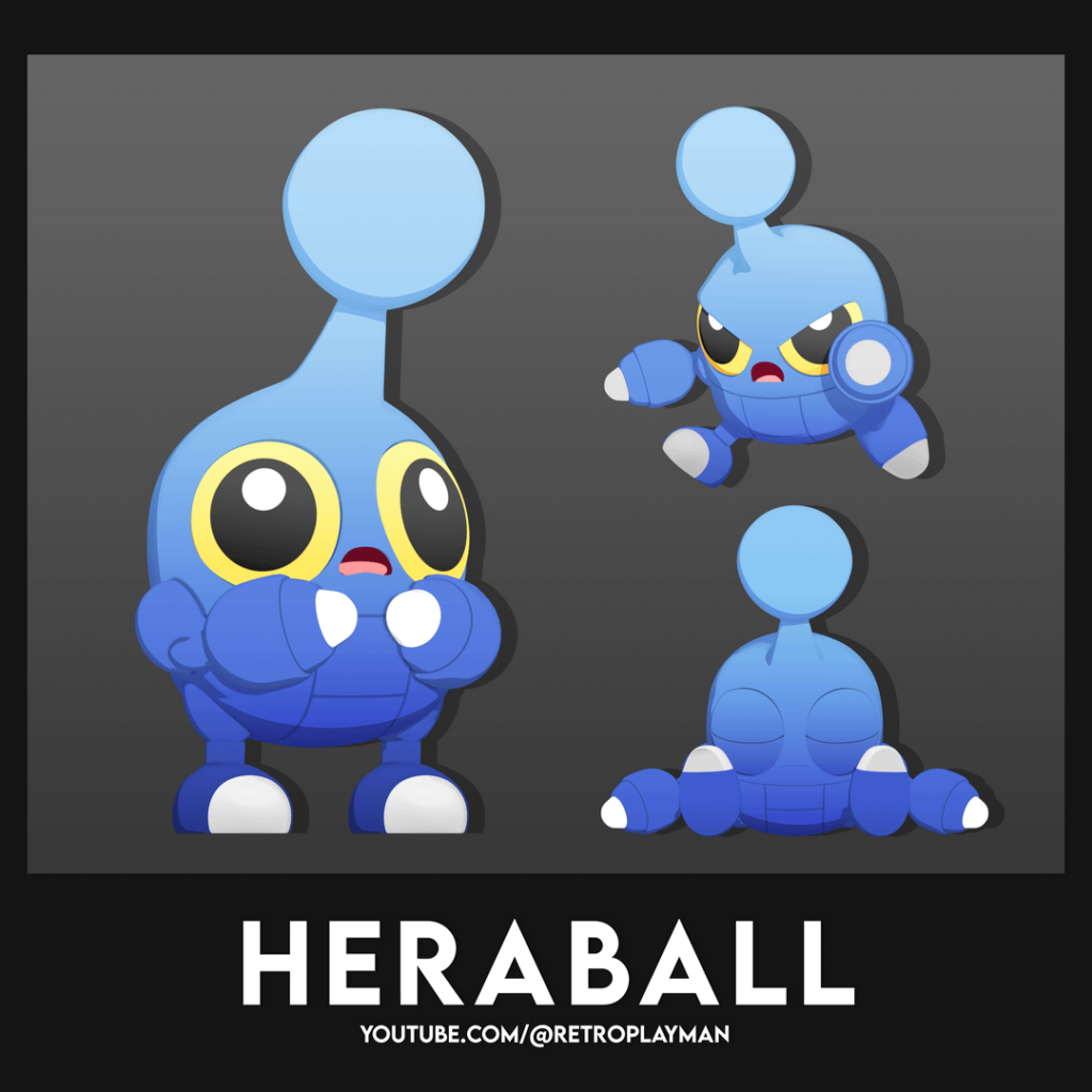 Heraball the Tiny Horn Pokémon (details in the comments)