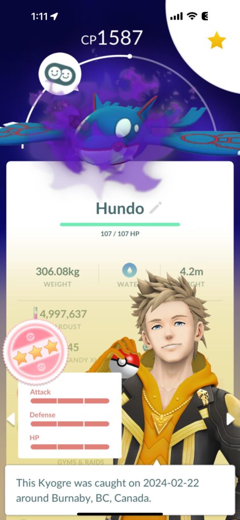 Behold - my best Pokémon!