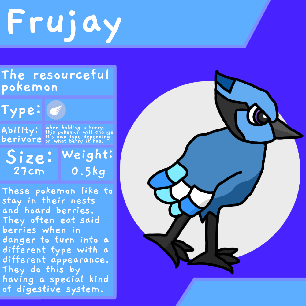 My fakemon frujay! (OC)
