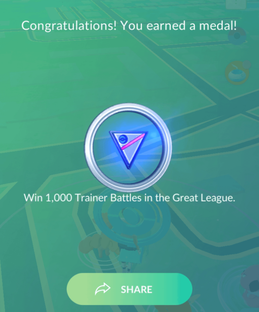 I had around 700 GBL wins, my game froze as I was about to win and than I got this medal