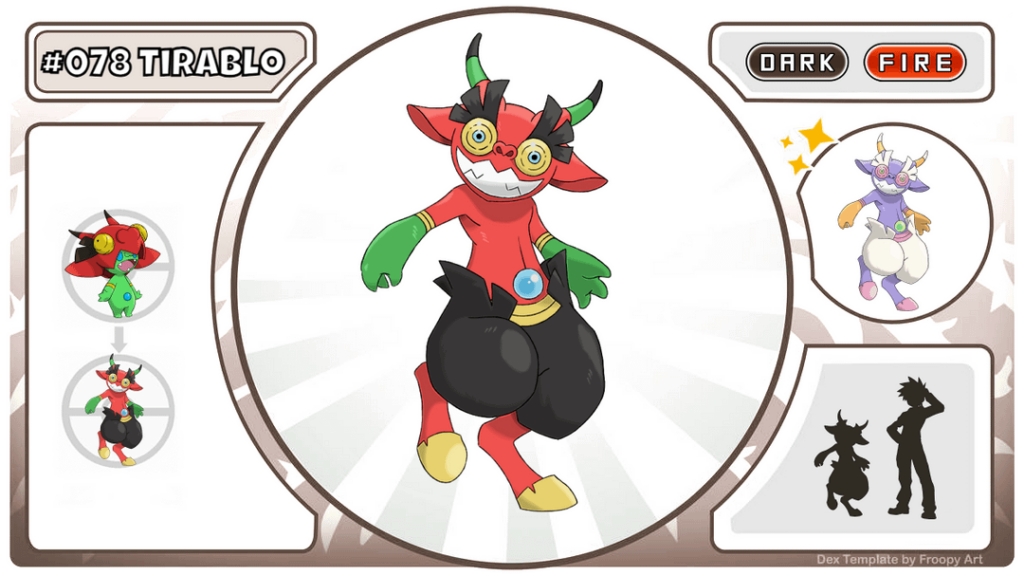 Chilean Pokedex - After uro train enough with their oversized masks, they evolve into Tirablo; inspired by the Diablada Dance of the Tirana Festival, in the north of Chile