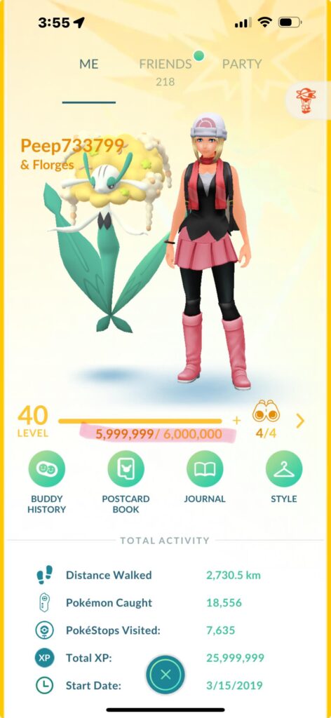 99.9999833333333% of the way to level 41!