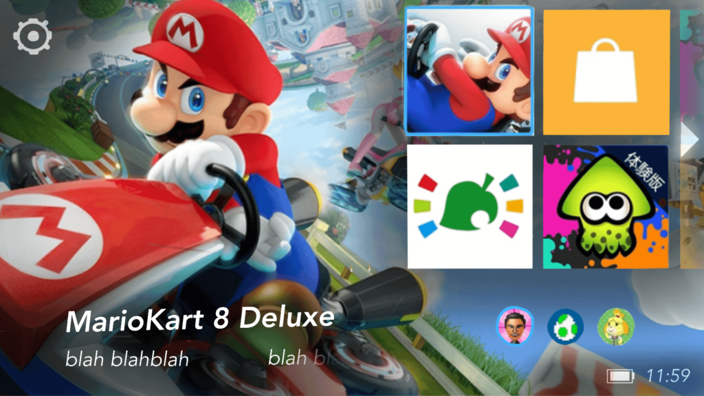 Saw a leaked early NS Home Screen prototype, so decided to make a rough version of my own