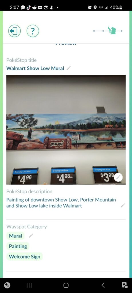 My Pokestop was rejected because "it wasn't permanent" It's a painting on the wall, where's it going to go?? Get up and walk away? They hired a local artist to paint it, I assumed it'd get accepted