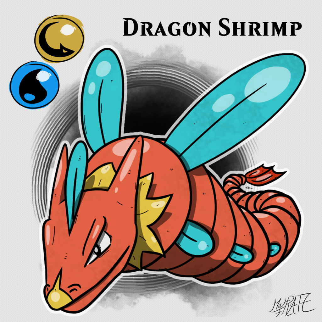 Dragon Shrimp - the first apex predator of the ancient Pokémon world