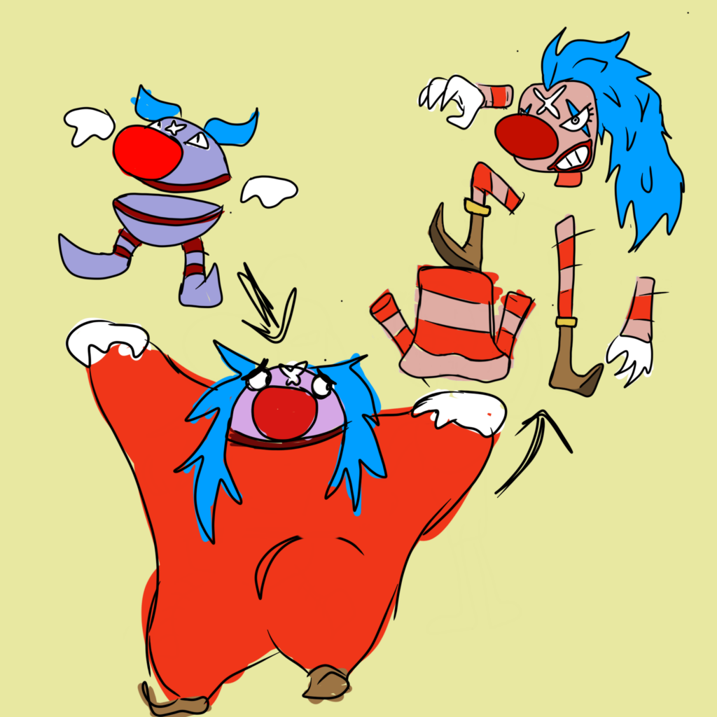 A Buggy the Clown inspired fakemon (draft version)