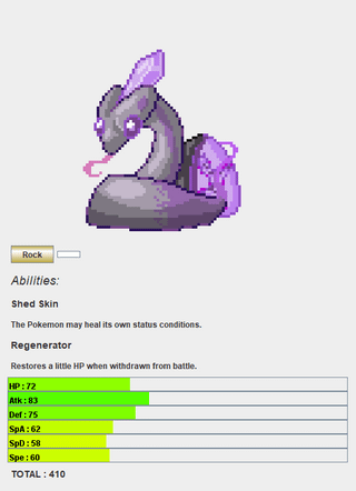 Here's a snake fakemon line for my fake Pokemon game (coded from scratch in Java, the pics are from the game dex : PM if interested in Playtesting a 7 Gym Demo!)! What should I name them? What do you think? (Art by the_max: link to his deviantart in comments)