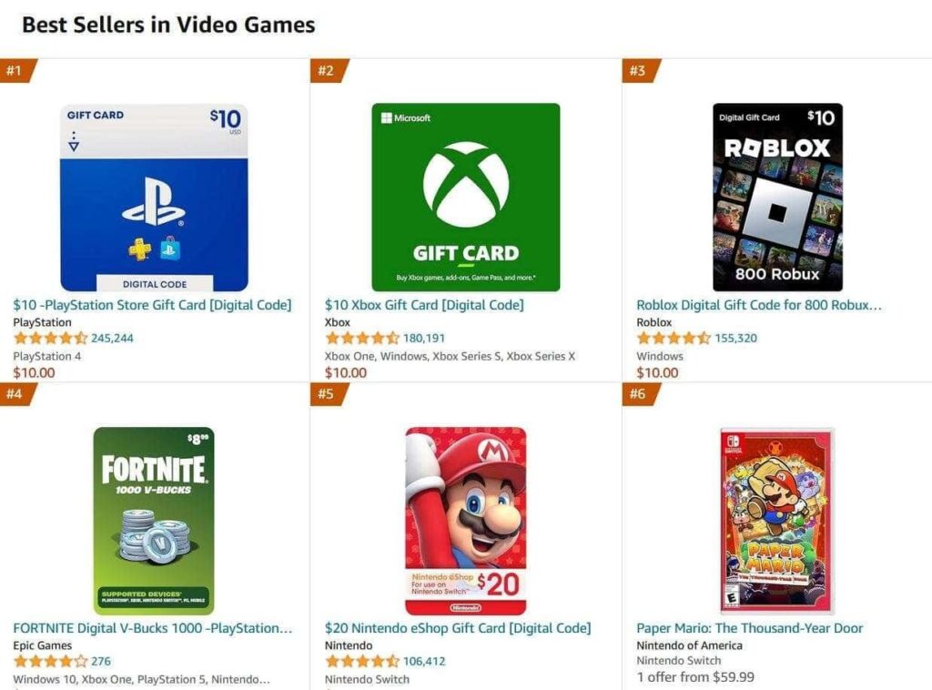 Paper Mario: The Thousand Year Door Is Currently The Best Selling Game On Amazon, Mario Franchise Dominate