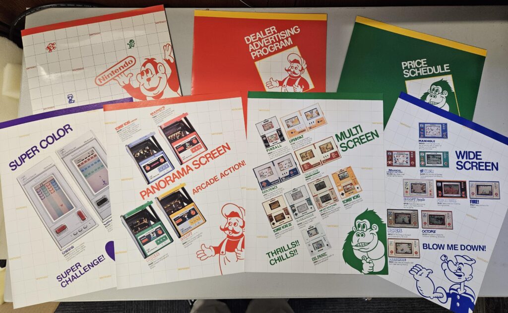 I came across this rare(?) 1984 Nintendo of America dealer sales packet, featuring Game & Watch. Haven't found this anywhere else online. Enjoy!