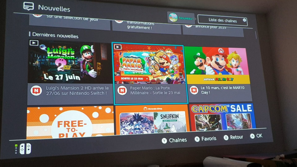 New promo gameplay ads/commercials for Luigi's Mansion 2 HD and Paper Mario: The Thousand-Year Door remaster from the news section in France