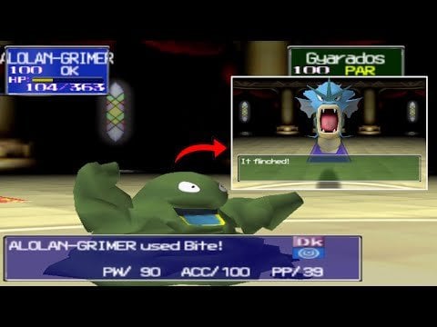 🌍🦠showcasing regional form Alolan Grimer [n64 romhack] [OC]