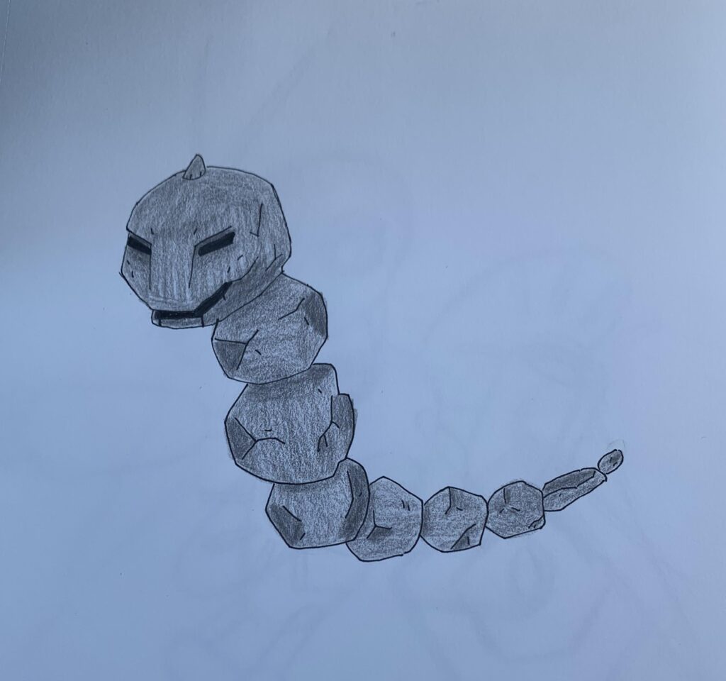 Beril, the pre-evolved form of Onix. It evolves into Onix at level 20.