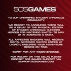 The physical edition of Eiyuden Chronicle: Hundred Heroes for Nintendo Switch delayed to May 21 in Americas & EMEA.