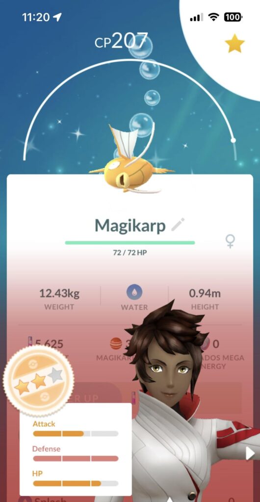 Magikarp Evolution Help (3* V 2* Shiny)