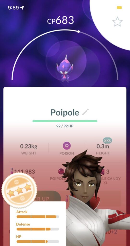 xxs 3 star poipole! cool! 💟