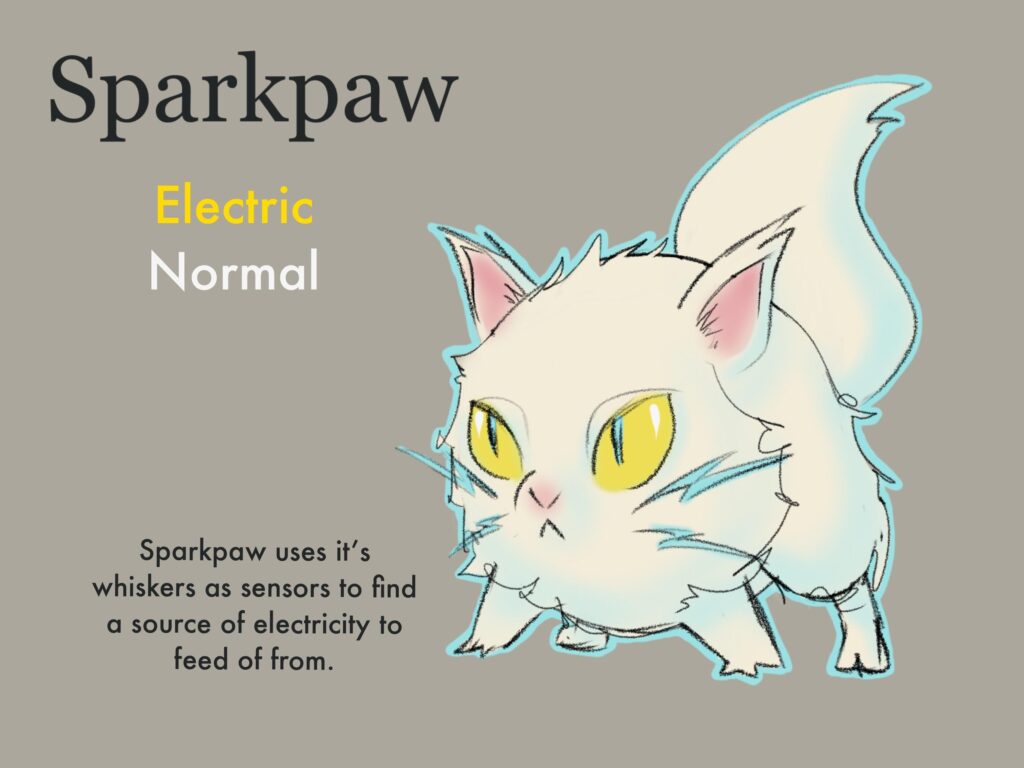Sparkpaw -electric cat- digital by me