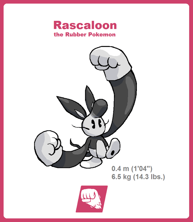 "The body of this species is akin to that of rubber, making it not only resistant to most physical harm but also lets it strech its arms for longer range punches."
