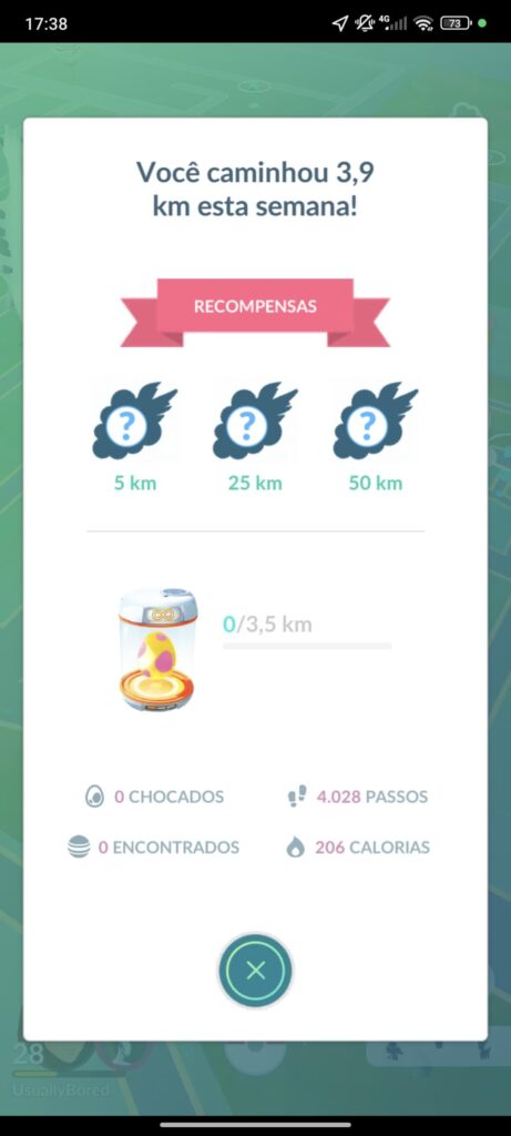 Game isn't giving me any progression on eggs or anything else even though it knows what distance I've walked