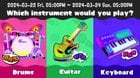 Tune up the band and get ready for the next Splatoon3 Splatfest! This time the question is 'Which instrument would you play?' Drums, Guitar, or Keyboard? Jam out in Turf War battles from 3/22 at 5pm PT to 3/24 5pm PT and help decide which instrument is a fundament!