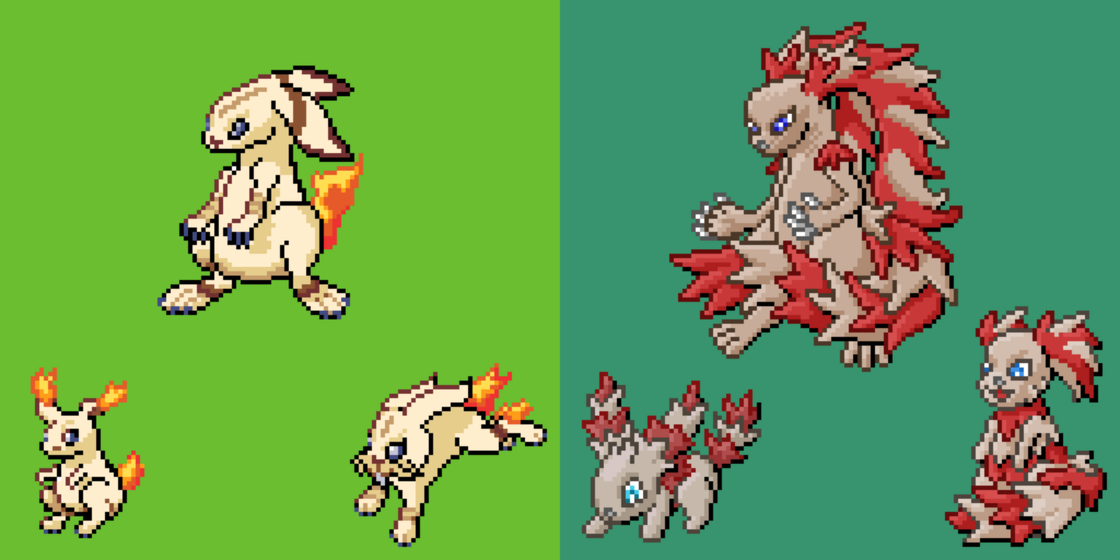 I updated my Fire/Ground bunny-kangaroo fire starter from ages back. What does everyone think?