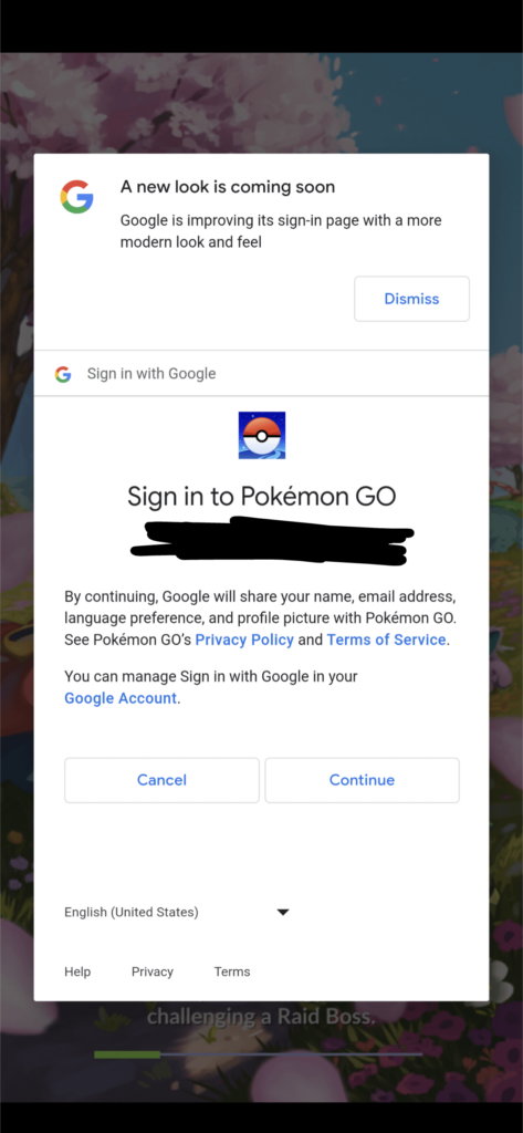 Annoying Google sign in prompt
