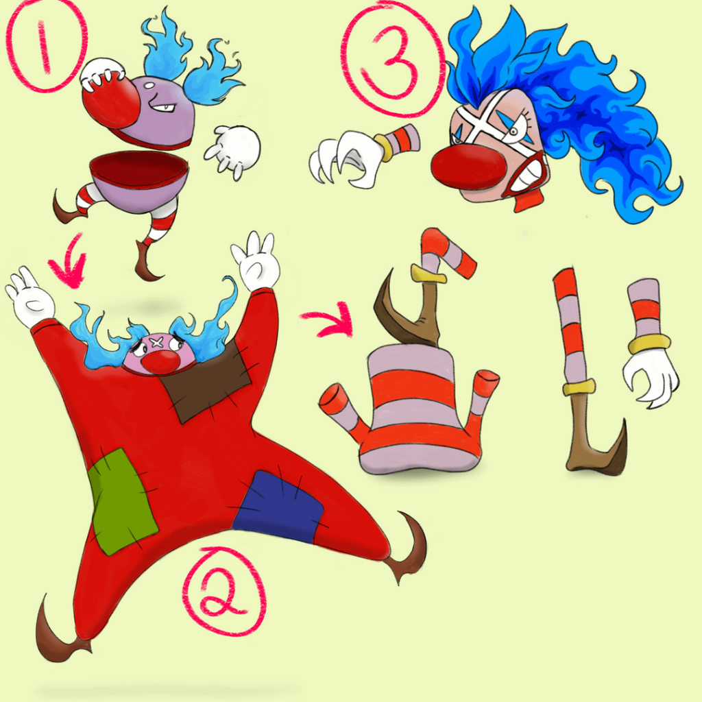 Buggy D. Clown inspired Fakemon