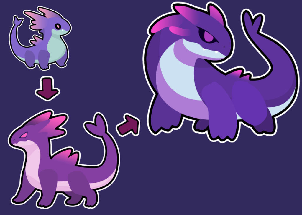 First of all, thank you for your comment, thanks to you I decided to re-work my dragon-type fakemon evolution line. Now every fakemon from the old evolution line will have its evolution! Here is the first standalone evolution line.