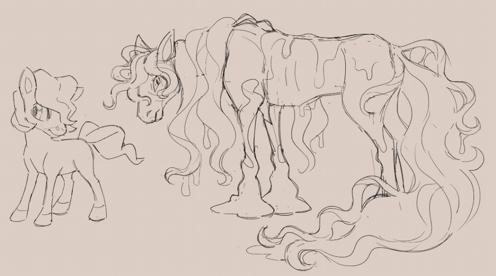 Am I the only one who can't help but redesign things constantly? I had this guy going a while back but couldn't settle on the final form in a way I liked so: Refresh time! The first are the new sketches so far and the second is how far I got in the original take.