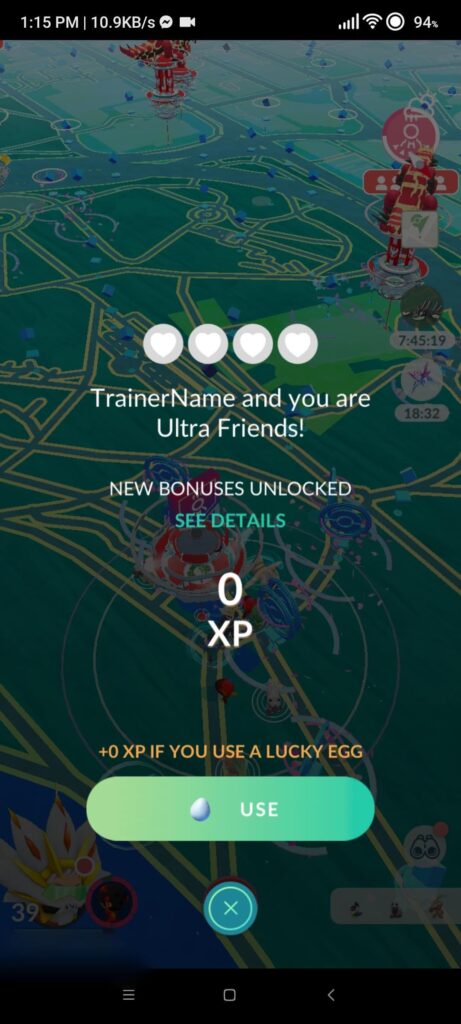 First ultra friend and he dogs me on Primal Groudon Day just 15mins in, shame.