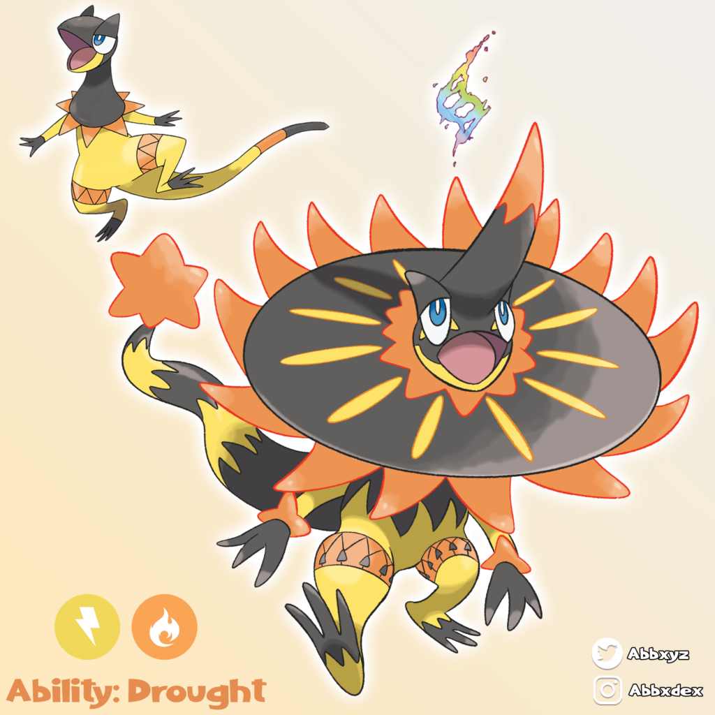 Mega Heliolisk! Bask in the sunlight