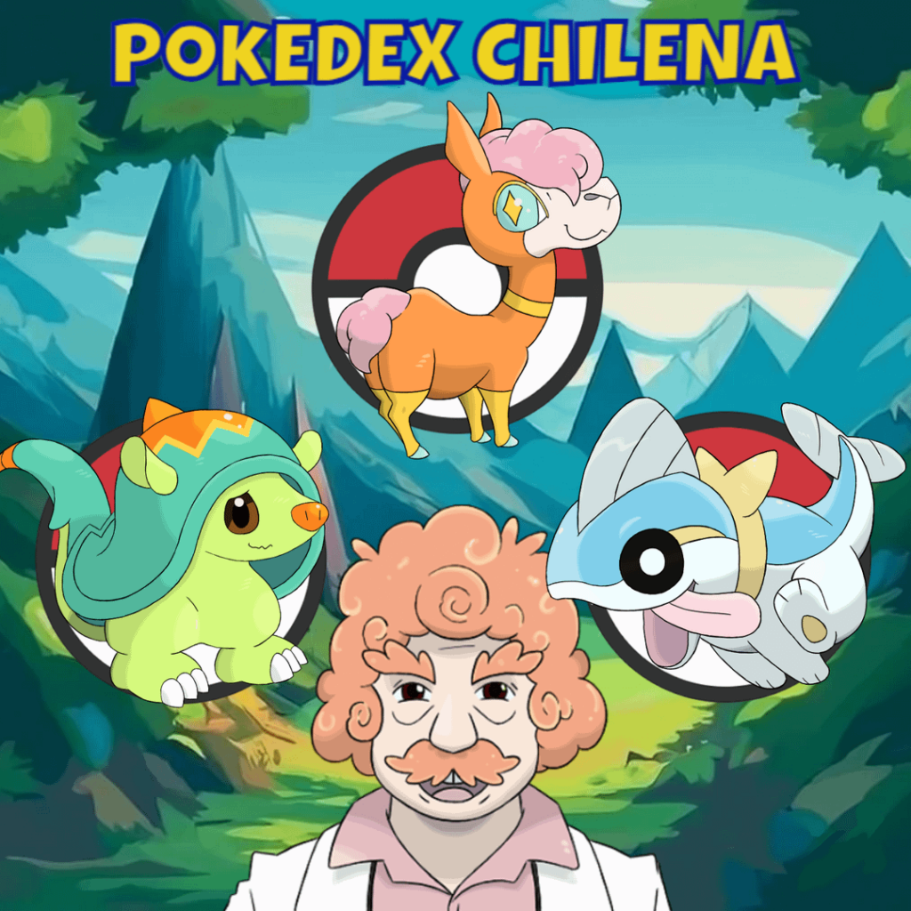 Chilean Pokedex - A'hue Region Starters: Quirqute, Abriguña and Rushierel