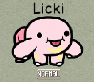 A baby pokemon for the Lickilicki line (Licki)