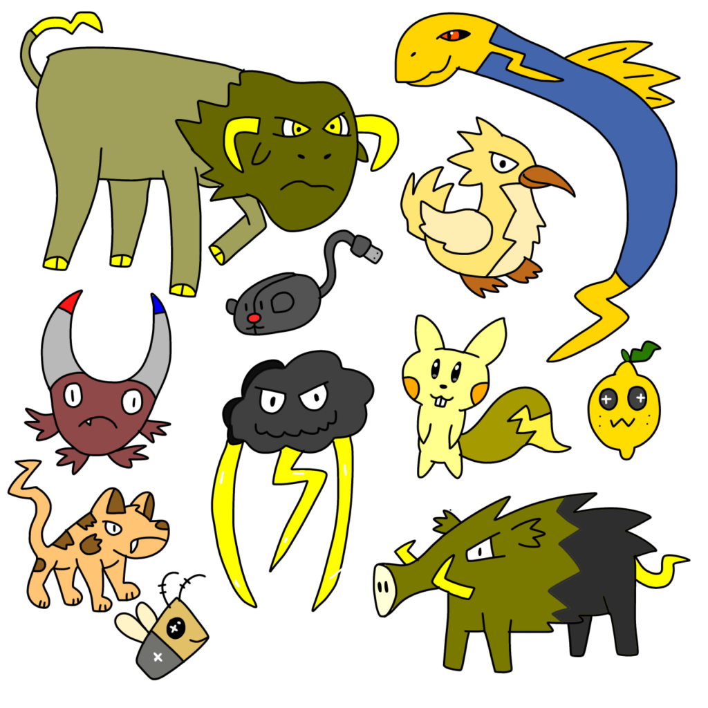 Electric Type Fakemon! Need names for them?