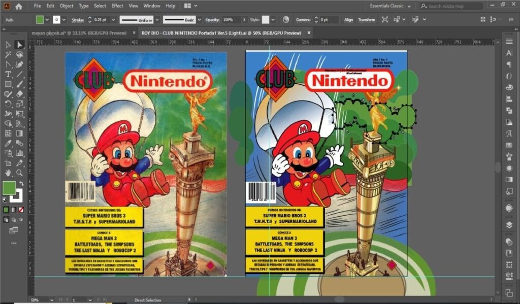 Club Nintendo México Magazine Cover N.1 vectorized